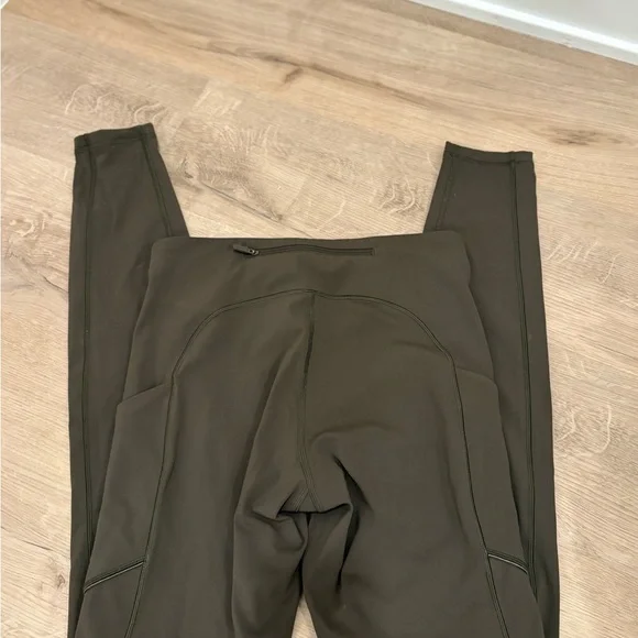 Lululemon Green Speed Up Mid Rise Leggings - Picture 3 of 5